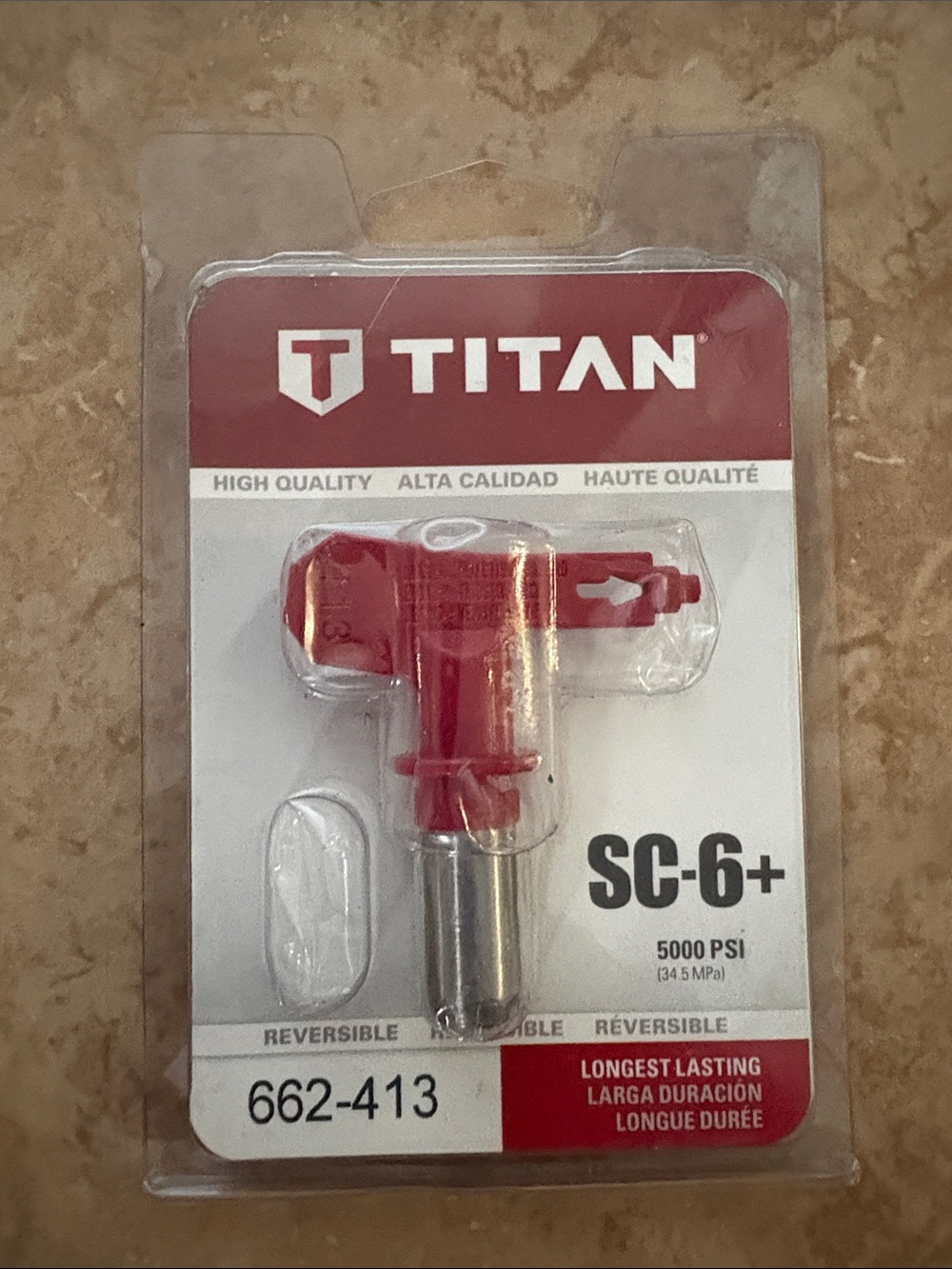 Titan SC-6+ Reversible Spray Tip Nozzle - Red